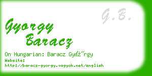 gyorgy baracz business card